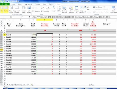 11 Stock Control Template Excel - Excel Templates