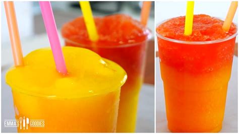 3 Ingredient Ombre FRUIT SLUSHIES Recipe - How To Make Slushies ( DIY Homemade Slushies ...