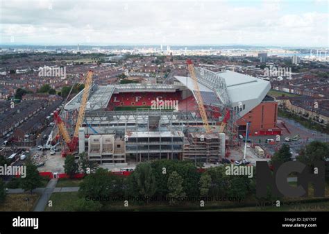 Anfield stand expansion Stock Photo - Alamy