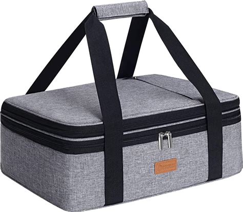 Amazon Double Casserole Carrier For Hot Or Cold Food Expandable Insulated Bag Perfect