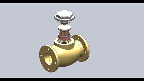 Non Return Valve Assembly Solidworks Youtube