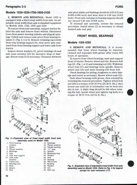 Ford 1220 Tractor Workshop Repair Service Manual