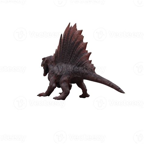 3d Dimetrodon Dinosaur Isolated 21107735 PNG