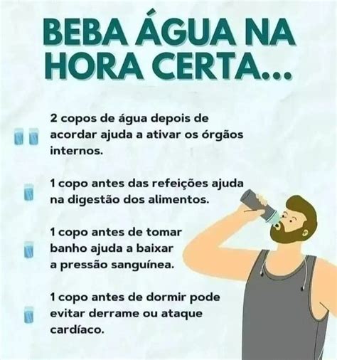 Ss Beba Gua Na Hora Certa Copos De Gua Depois De Acordar Ajuda A