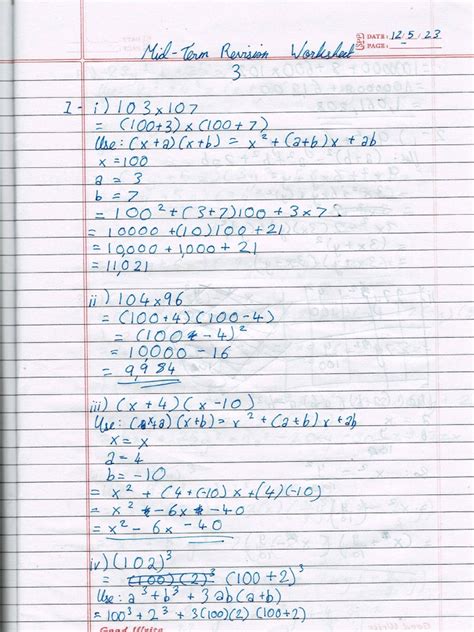 Math Polynomials Worksheet | PDF