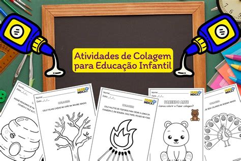 Atividade De Arte Com Colagem Para Educação Infantil