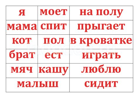 Карточки Домана: инструкция, скачать шаблоны