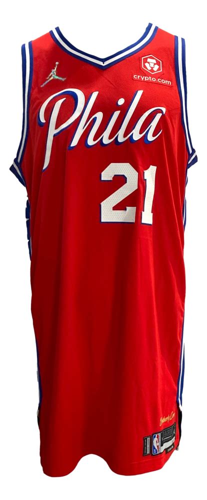 Joel Embiid Game-Used 76ers Jersey (Fanatics) | Pristine Auction