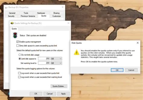 How To Enable And Set Disk Quota For Users In Windows