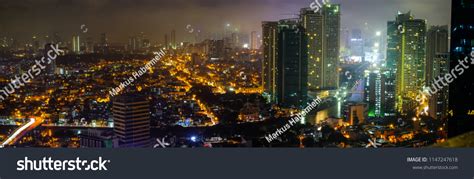 Makati Skyline Night Makati City Philippines Stock Photo 1147247618 ...