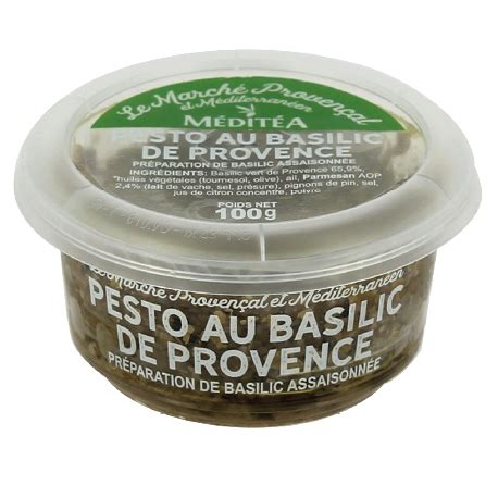 Pistou Au Basilic G Produits Tartinables Provence Mediterranee