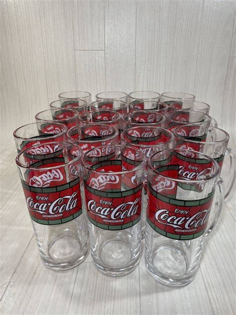 【未使用に近い】コカコーラ ジョッキ グラス コップ 20オンス Coca Cola 昭和レトロ 当時物 デッドストック品の落札情報詳細