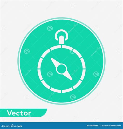 S mbolo Do Sinal Do cone Do Vetor Do Compasso Ilustração do Vetor