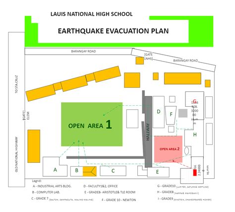 Earthquake Evacuation Plan | EdrawMax Free Templates | Evacuation plan ...