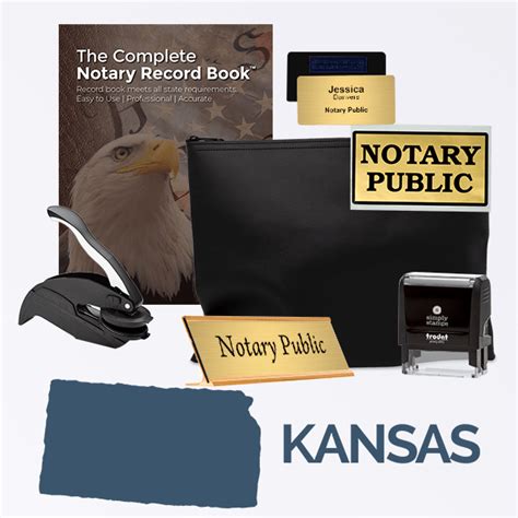 Kansas Deluxe Notary Kit Stamp And Supplies Corp Connect