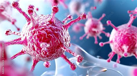 High Resolution Infographic Illustrating Oncology Concepts and Cell