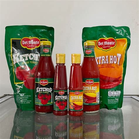 Jual Saus Sambal Delmonte Kemasan Pouch Refil 1kg Tomat Dan Extra Hot Harga Murah Shopee Indonesia
