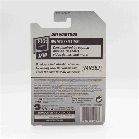 Hot Wheels Halo ONI Warthog Leonor Toy S Collectibles
