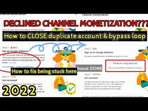 HOW TO Fix Decline Adsense Monetization Bypass Loop Closing Duplicate