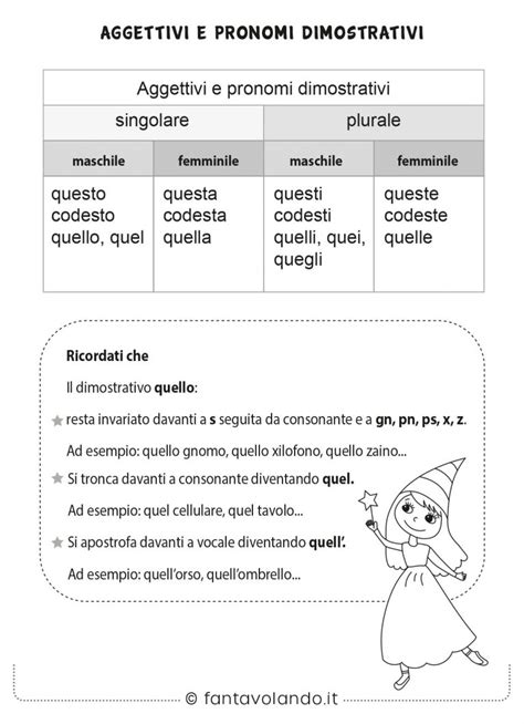 Schede Didattiche Di Italiano Scuola Primaria Gli Aggettivi E I