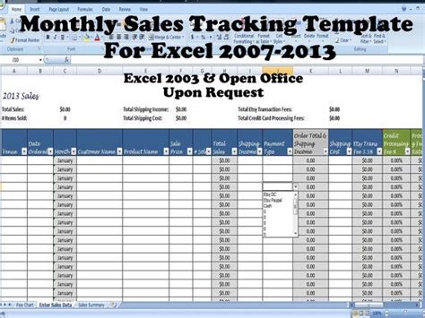 Free Sales Tracking Spreadsheet Template Database