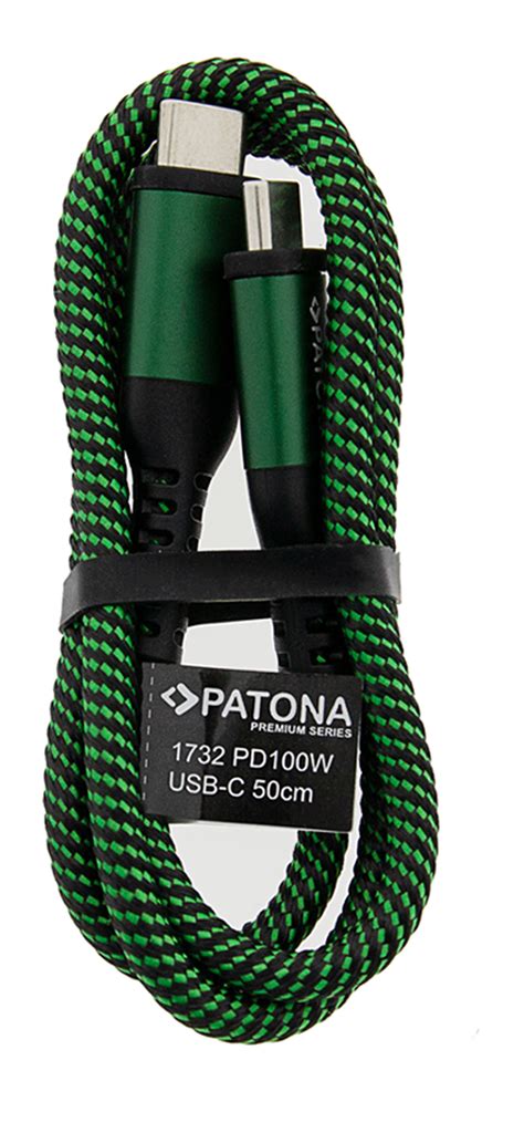 Patona Premium Pd W Usb C Auf Usb C Kabel E Marker Chip Cm Usb