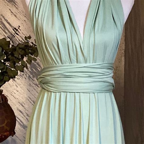 Sage Green Bridesmaid Dress Infinity Dress Convertible Etsy