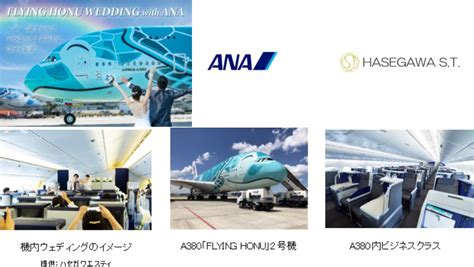 Ana、エアバスa380型機「flying Honu」を活用した機内ウェディング開催 ハワイを感じられるプライベートウェディングを提供