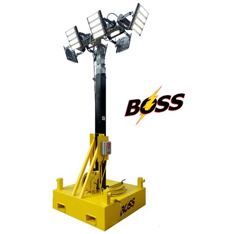 30 Foot Led Skid Mounted Light Tower Bossltr