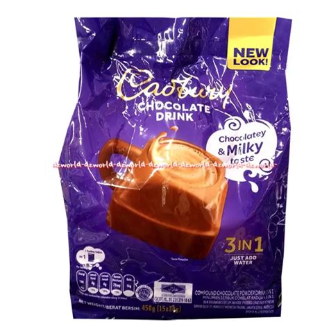 Cadbury Hot Chocolate Drink Sachet Minuman Coklat In Catbury Catburi Cadburi Sachet
