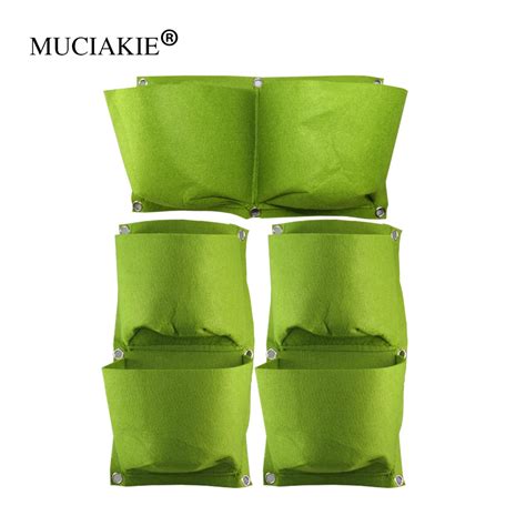 MUCIAKIE 2 шт 2 карманных войлочных контейнеров для выращивания ...
