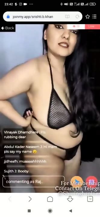 Bengali Famous Srishti B Khan Stripping Net Dress Getting Full Nude On PREMIUM App Live