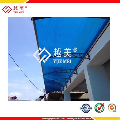 3mm Clear Plastic Car Parking Awnings Polycarbonate Roofing Sheet