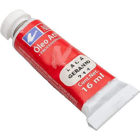 Pintura Óleo Atl 16ML Laca Geranio Papelería Lumen