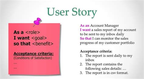 User Stories and Acceptance Criteria in Scrum with Examples and Template