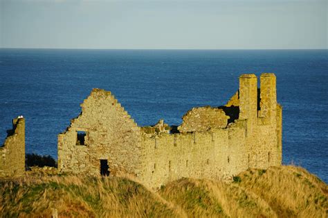 Ancient Castle Ruins Overlooking the SeaFree Stock Photo