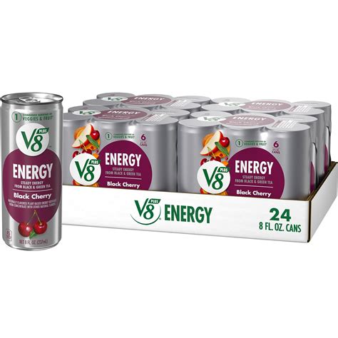 Buy V8 Energy Black Cherry Energy Drink Made With Real Vegetable And