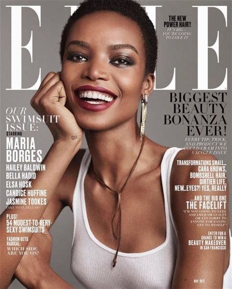 Maria Borges é capa da revista norte americana Elle