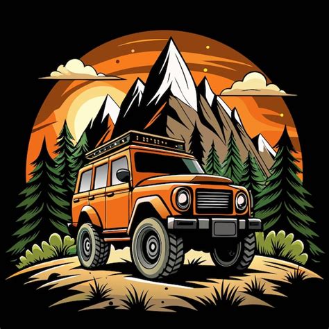 Premium Vector Offroad Adventure Tshirt Design Vector Art