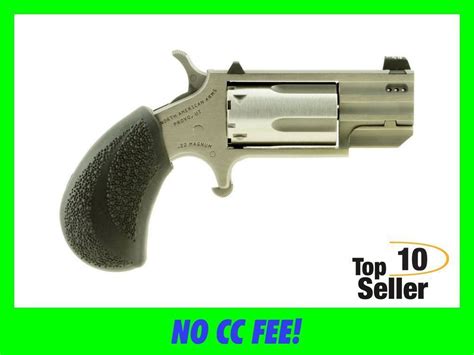 Naa Pug 22 Mag 5rd 1” Ported Stainless Tritium Xs Mini Revolver Magnum