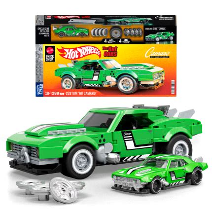 Mattel Brick Shop Hot Wheels Juguete De Construcci N Speed Custom Camaro