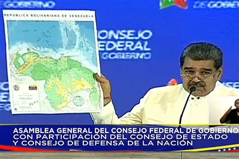 Maduro Cambia El Mapa Oficial De Venezuela Para Incluir Al Esequibo