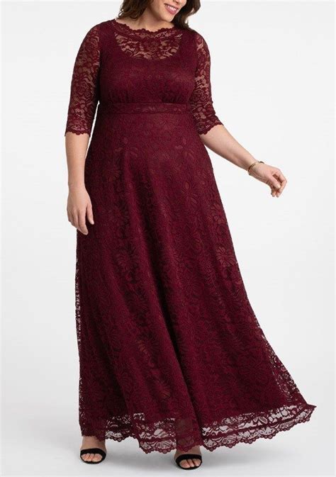 Burgundy Lace Maxi Dresses Plus Size Plus Size Maxi Dresses In Rich Burgundy Hues Plus