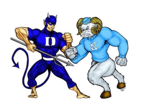 Duke Vs Unc Colored By Reflex76 On Deviantart