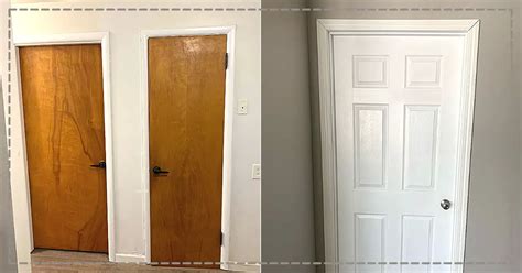 How To Paint Interior Wood Doors White Cabinets Matttroy