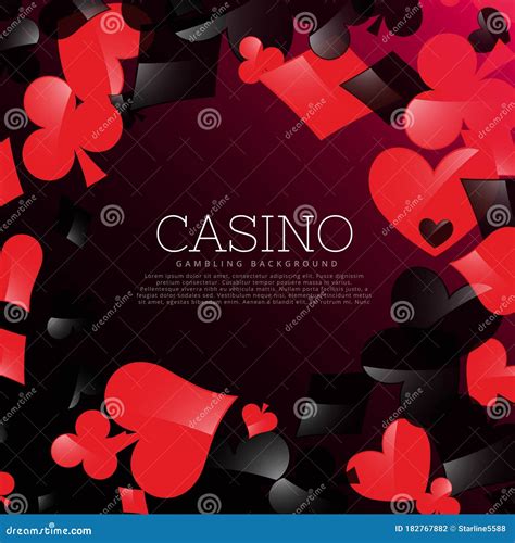 Casino Background with Playing Cards Symbols Stock Vector ...