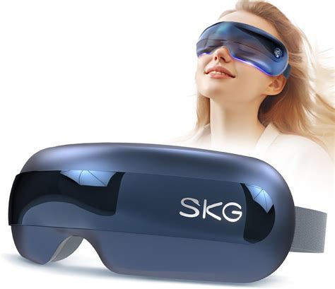 Skg Eye Massager With Heat Bluetooth Heated Eye Massager For Migraines Relief With