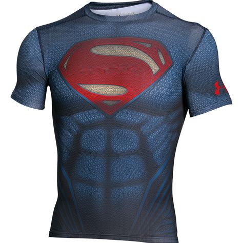 Under Armour Alter Ego Superman Body Compression Baselayer Shirt Ebay