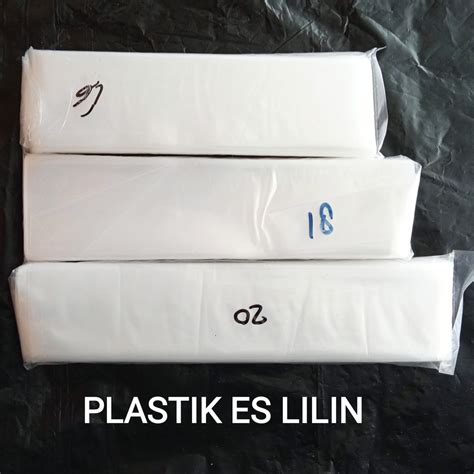 Jual Plastik Es Lilin Plastik PE Gunung Ukuran 4 5x16cm 4 5x18cm 4