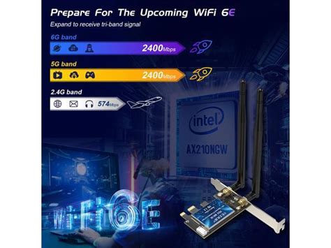 Edup Wifi E Intel Ax Mbps Pci Express Wireless Wifi Adapter